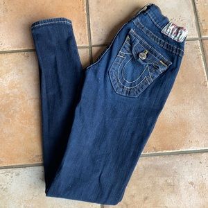 True religion women’s jeans size 26 dark denim skinny